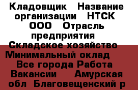 Кладовщик › Название организации ­ НТСК, ООО › Отрасль предприятия ­ Складское хозяйство › Минимальный оклад ­ 1 - Все города Работа » Вакансии   . Амурская обл.,Благовещенский р-н